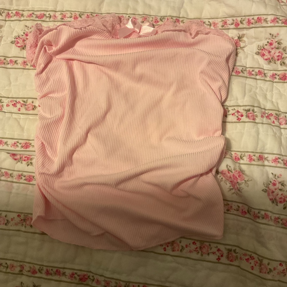 Pink tube top